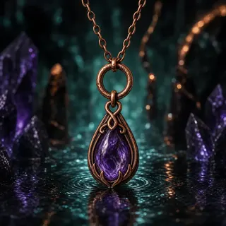 Aether Teardrop copper pendant